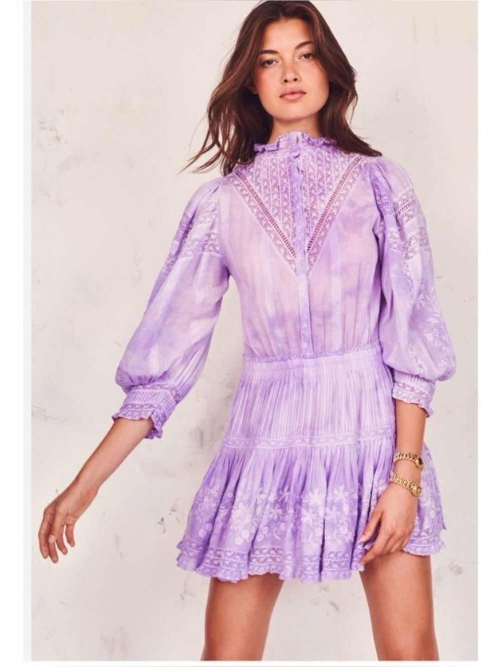 LoveShackFancy Viola Dress Size S ~ Excellent